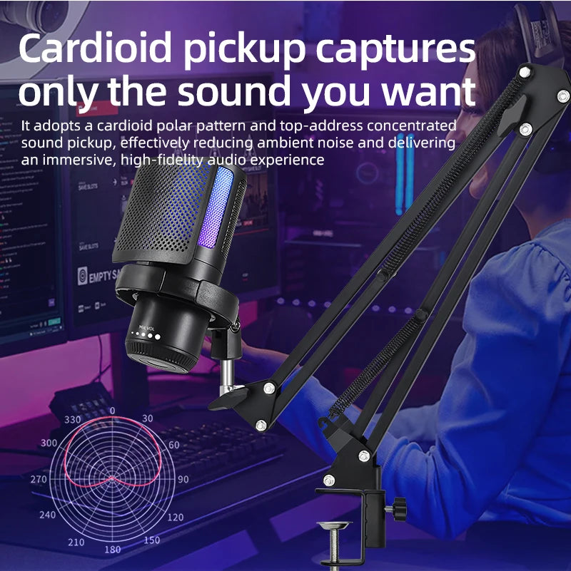GAM-ZX798 Multi functional Desktop Microphone