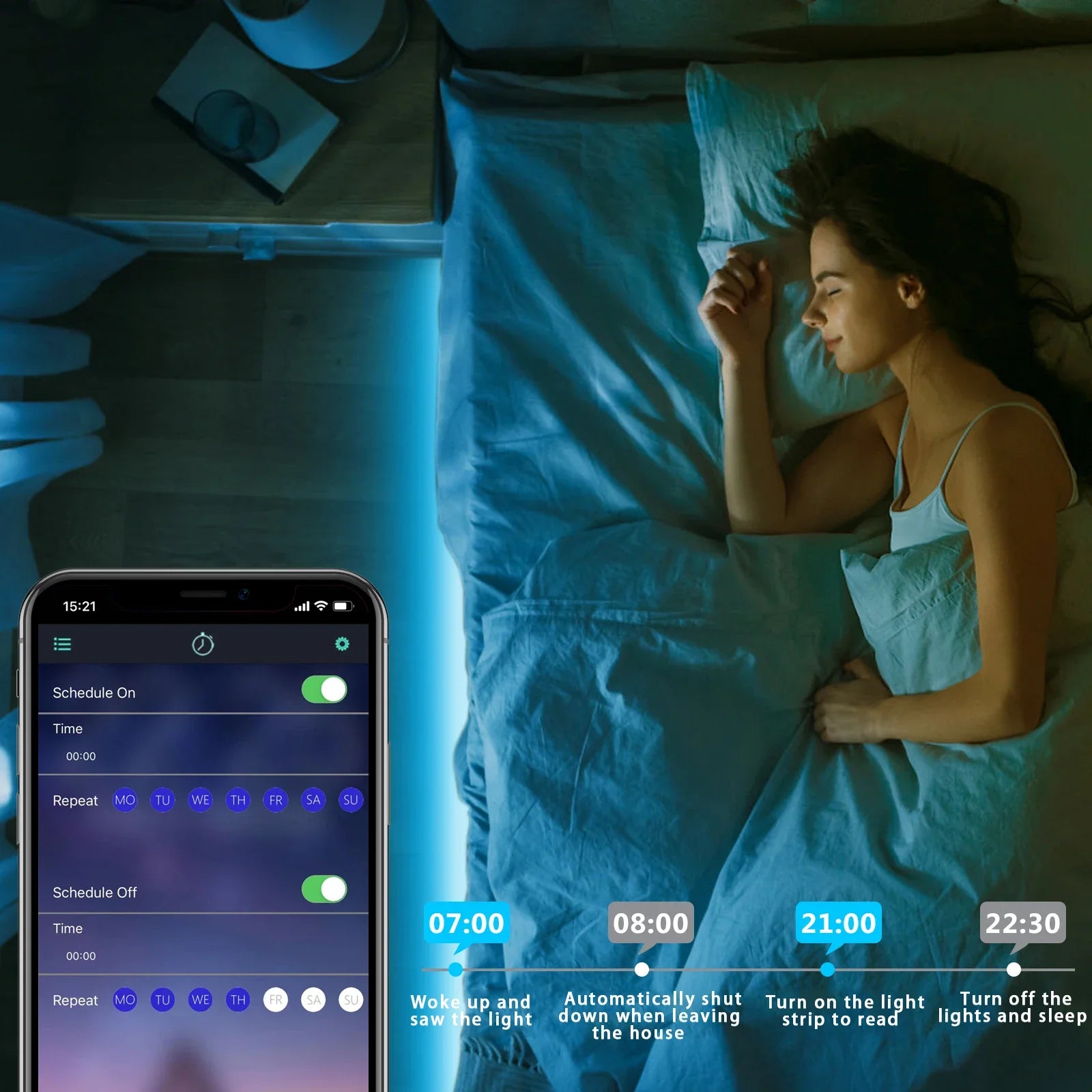 1-5m RGB LED Neon Strip Light 5V USB Flexible Rope Light APP Remote Control Music Sync Color Changing for Room Home Decorations