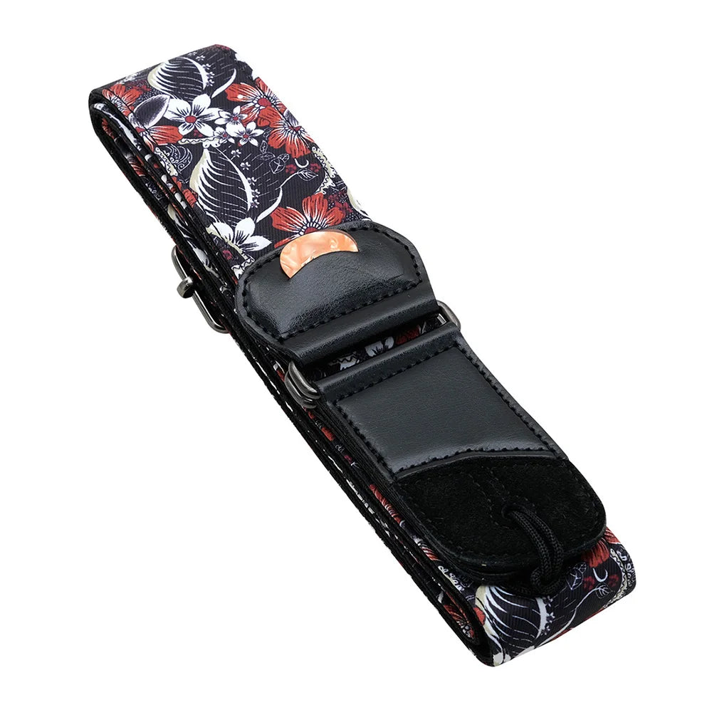 Electric Guitar Strap Embroidered Guitar Strap National Style Shoulder Strap Acoustic Guitar Straps Guitar Accessories