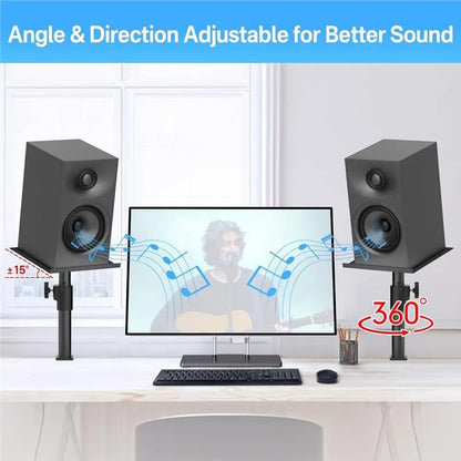 A99E-Studio-Grade Clamp Mount Speaker Stand