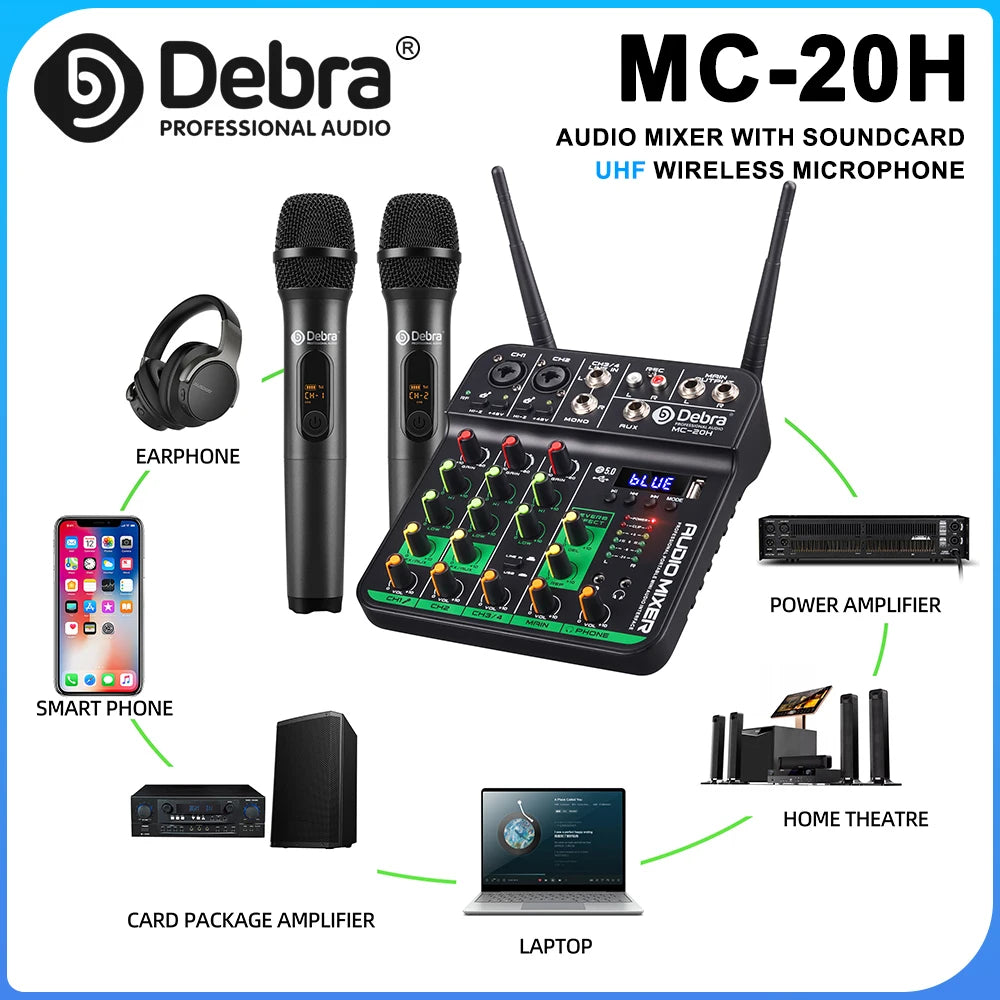 Debra DJ Console UHF Audio Mixer