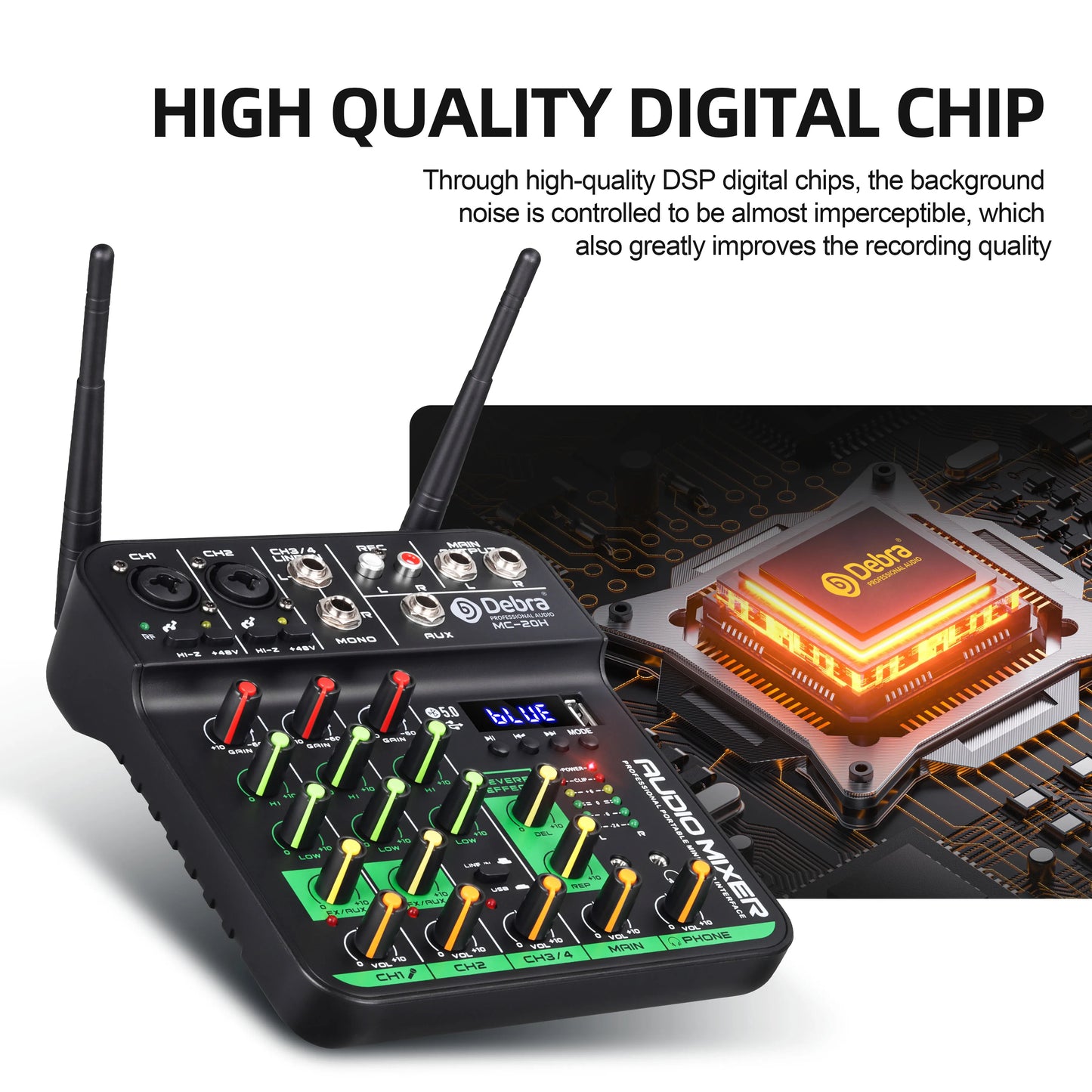 Debra DJ Console UHF Audio Mixer