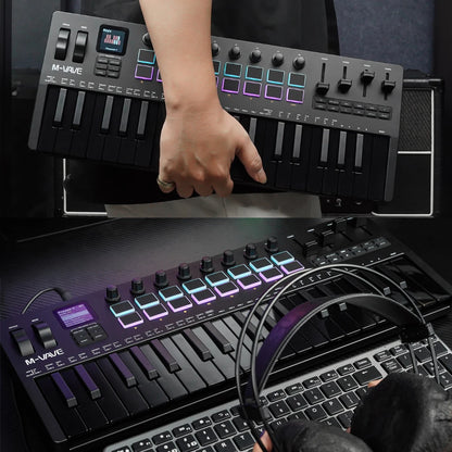 M-VAVE SMK-37 Pro 37-Key MIDI Controller Portable