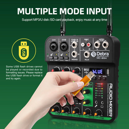 Debra DJ Console UHF Audio Mixer