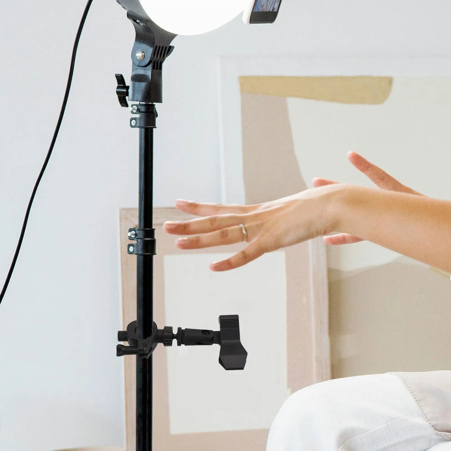 Sturdy Tripod Microphone Stand Clip Holder