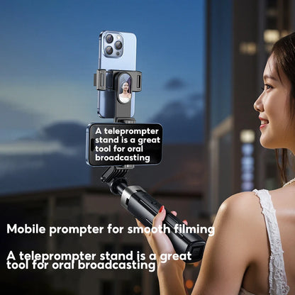 Mobile phone holder oral teleprompter live tripod