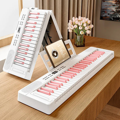 Folding Piano 61 Keys Electronic Piano Portable