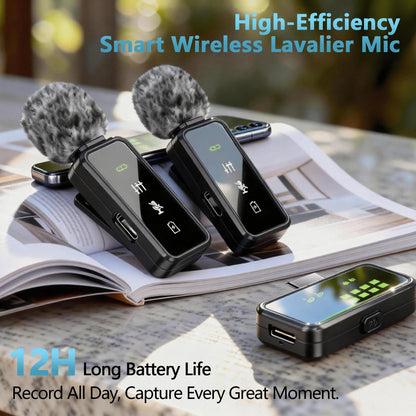 Wireless Mini Microphone for Audio Video Recording