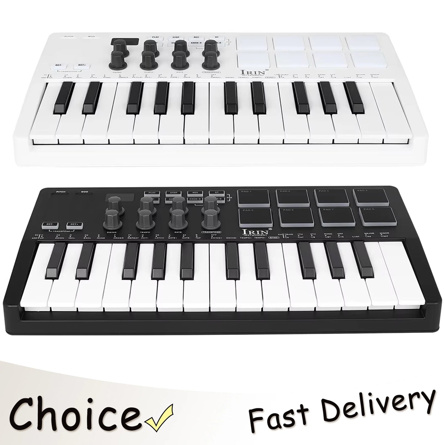 IRIN SMK-25 MIDI Pad Controller Keyboard