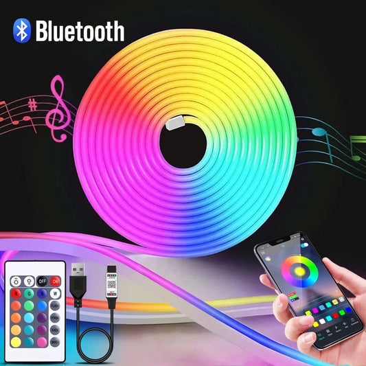 1-5m RGB LED Neon Strip Light 5V