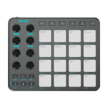 1Pc MIDI Controller RGB Keyboard Portable