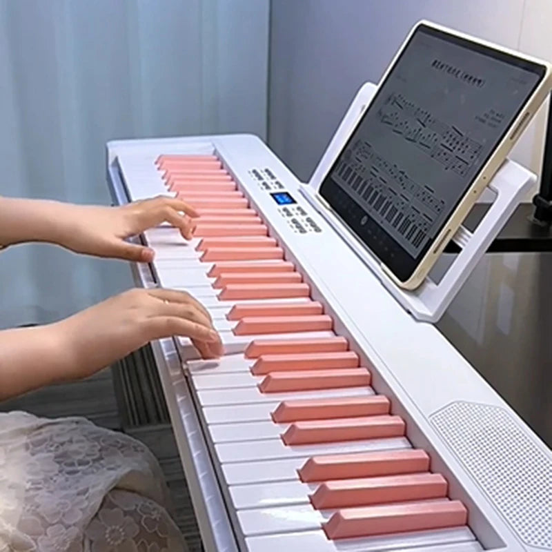 Folding Piano 61 Keys Electronic Piano Portable