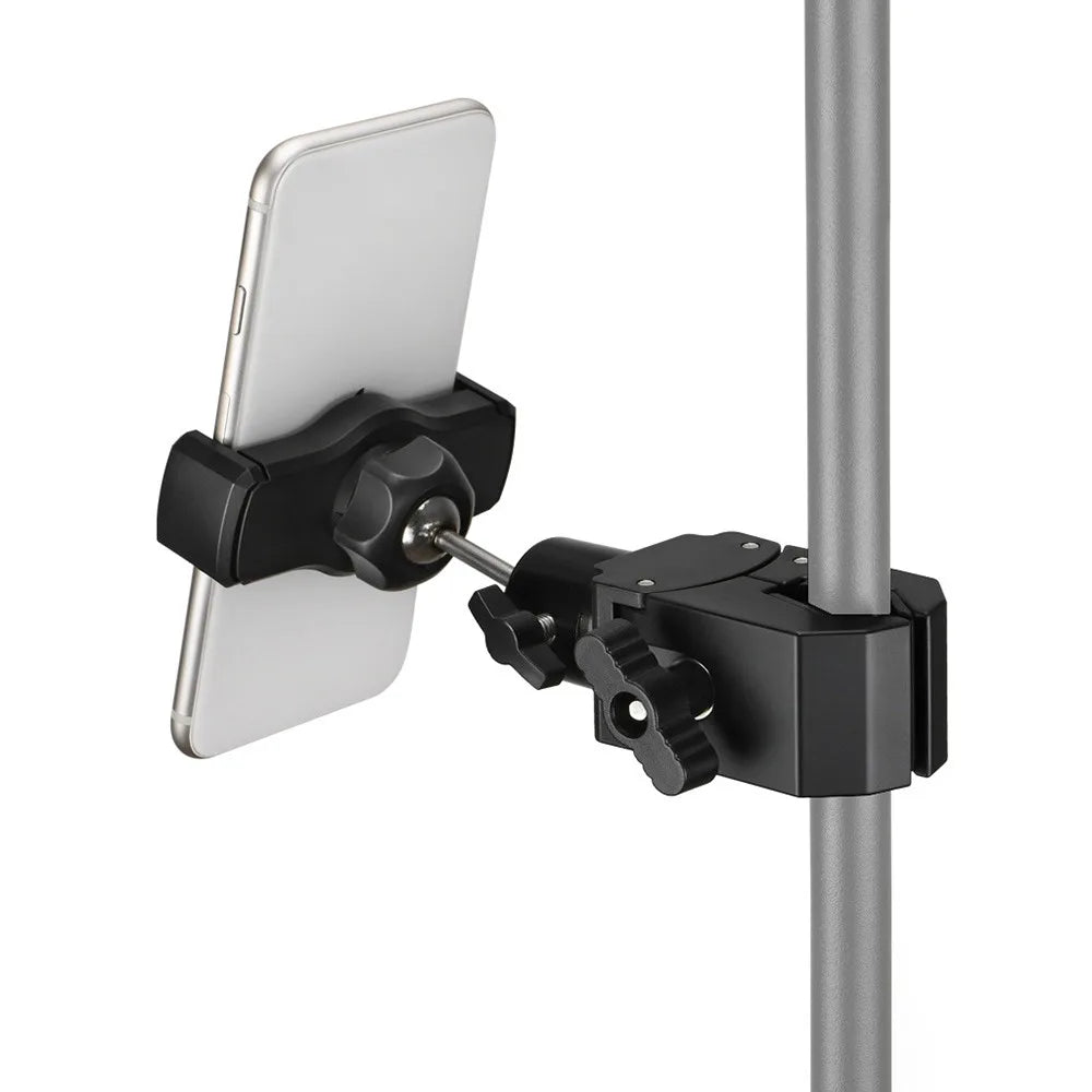 NEW 360-Degree Rotable Tablet Mount Holder Universal 1/4 Thread Phone Holder Adjustable Microphone Stand Podcasting