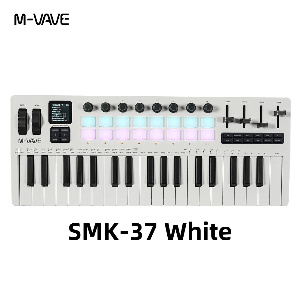 M-VAVE SMK-37 PRO MIDI Controller Keyboard