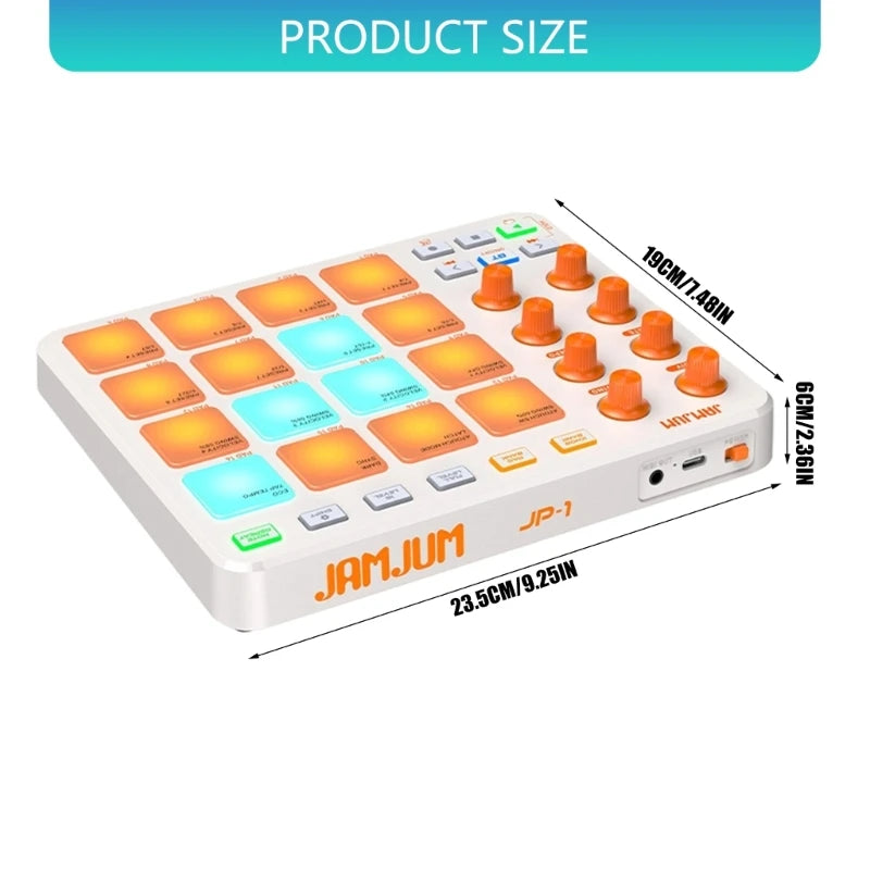 1Pc MIDI Controller RGB Keyboard Portable