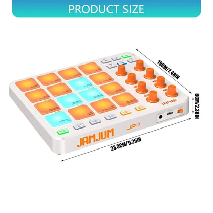 1Pc MIDI Controller RGB Keyboard Portable