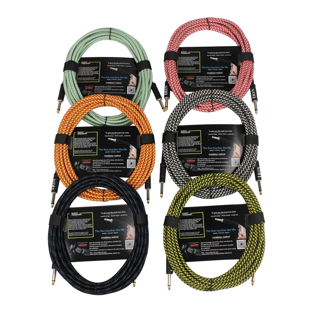 IRIN 3M/6M/10M Audio Cable 6.5mm Plug