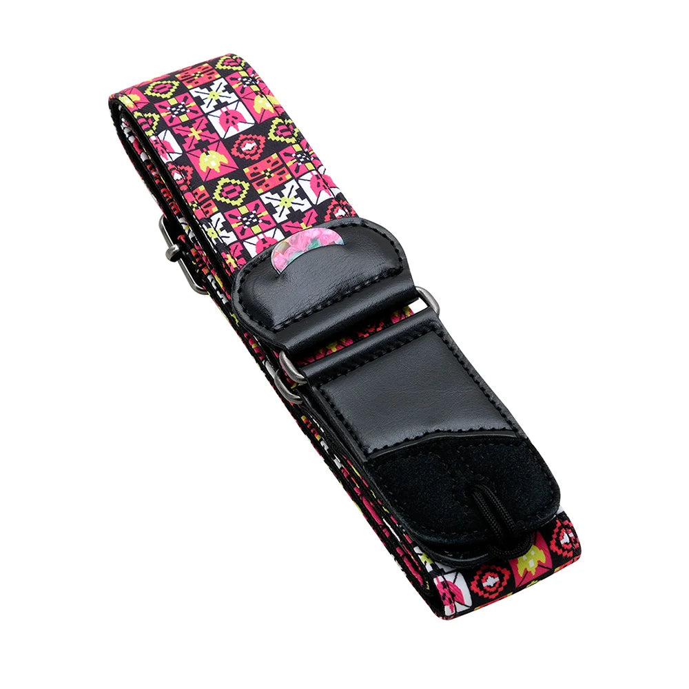 Electric Guitar Strap Embroidered Guitar Strap National Style Shoulder Strap Acoustic Guitar Straps Guitar Accessories