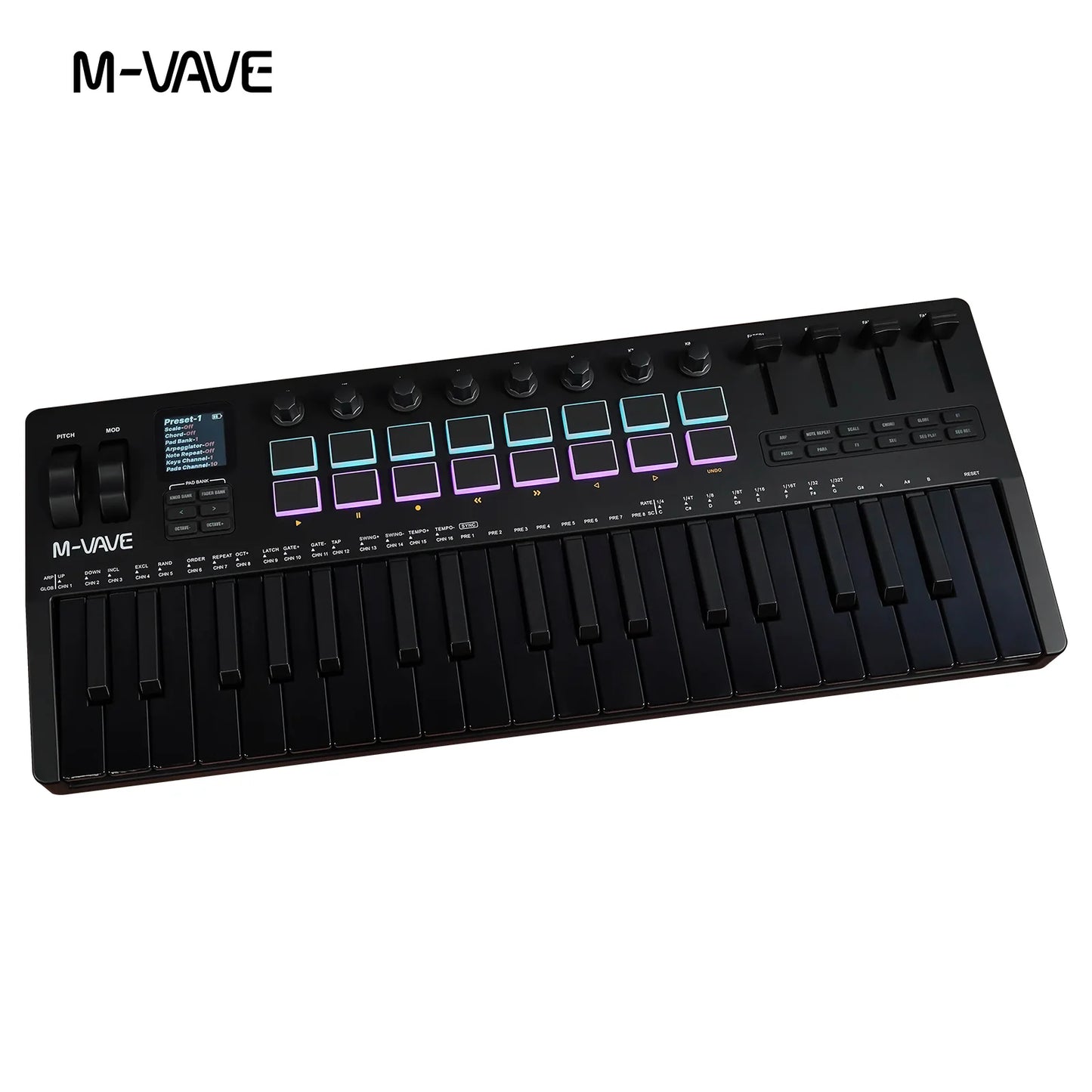 M-VAVE SMK-37 PRO 37-Key USB MIDI Controller