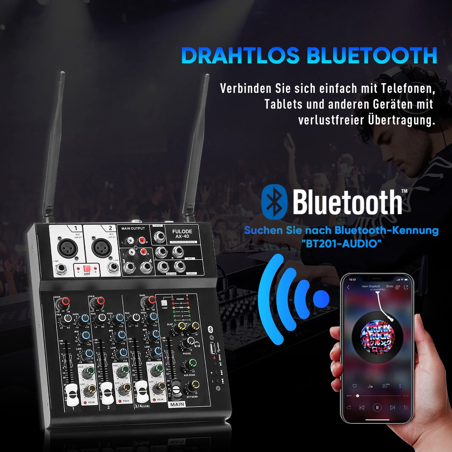 FULUODE AX-40 Mixer and microphone kit