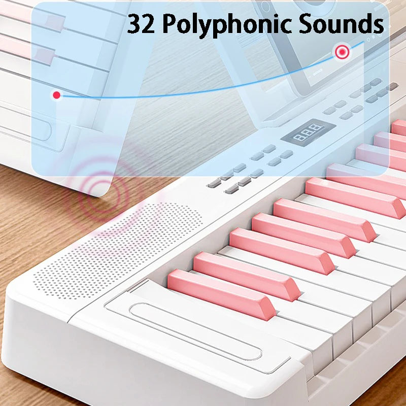 Folding Piano 61 Keys Electronic Piano Portable