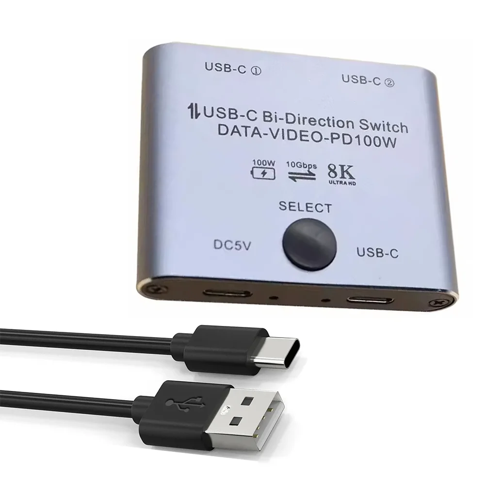 8K USB C Switch Bi-Directional USB-C