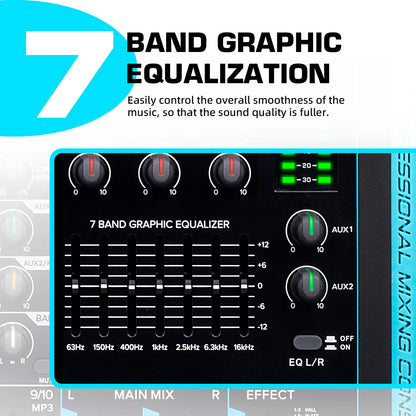 Debra 99 DSP Audio Mixer DJ Controller DP-10 10