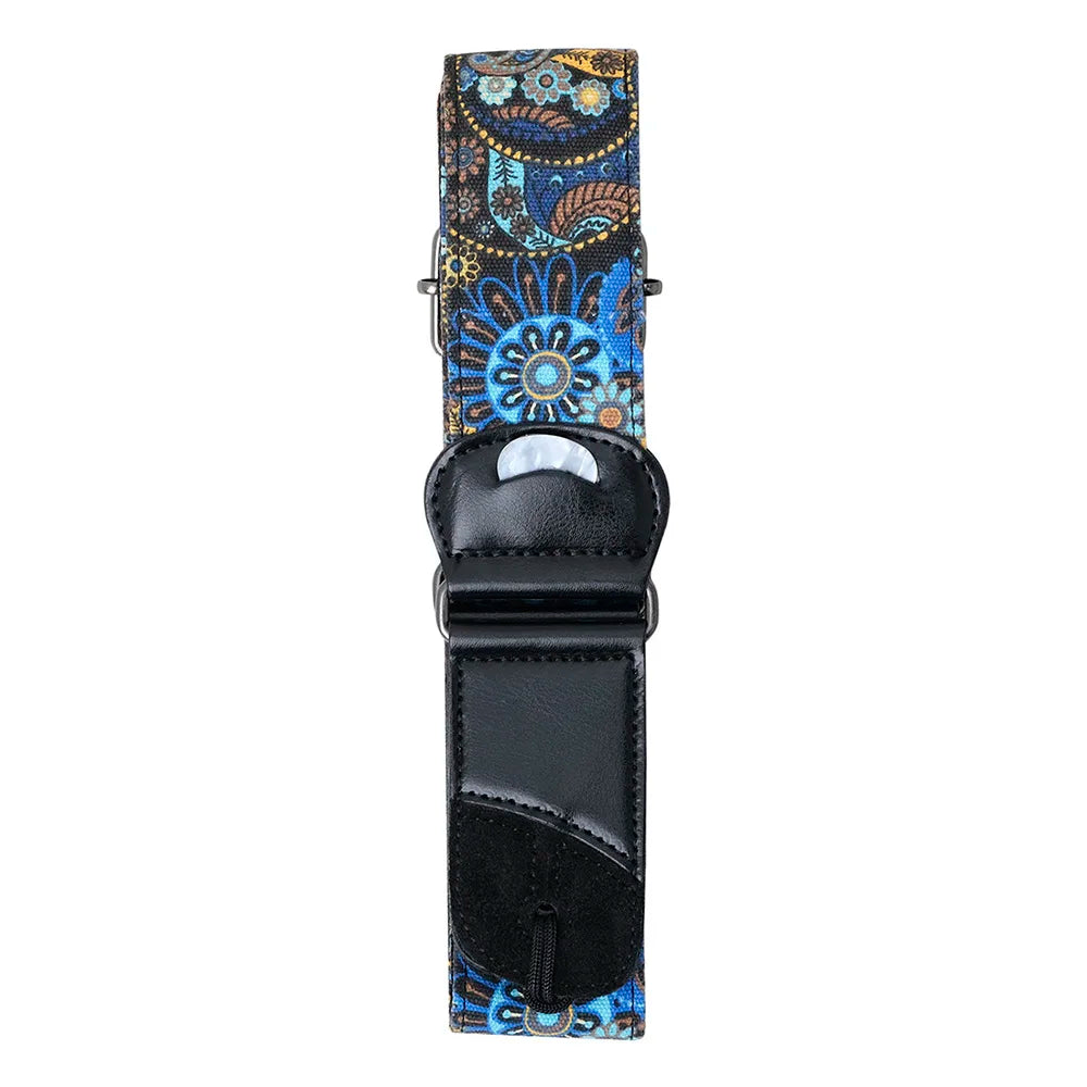 Electric Guitar Strap Embroidered Guitar Strap National Style Shoulder Strap Acoustic Guitar Straps Guitar Accessories