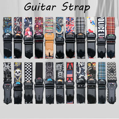 Electric Guitar Strap Embroidered Guitar Strap
