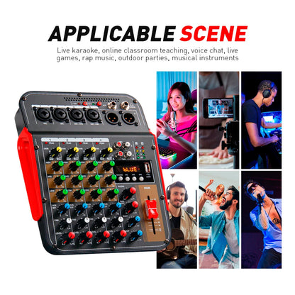 Debra 6-channel audio mixer with 48V phantom power