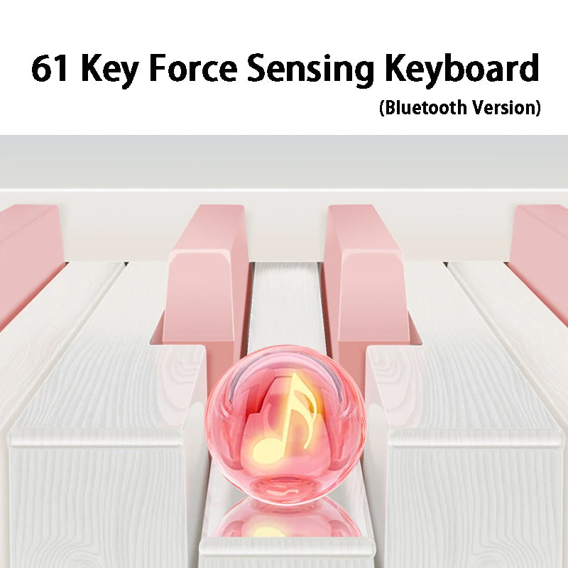 Folding Piano 61 Keys Electronic Piano Portable
